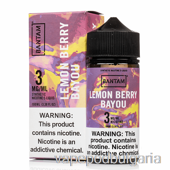 Vape 10000 Дръпки Lemon Berry Bayou - Bantam Vape - 100ml 6mg